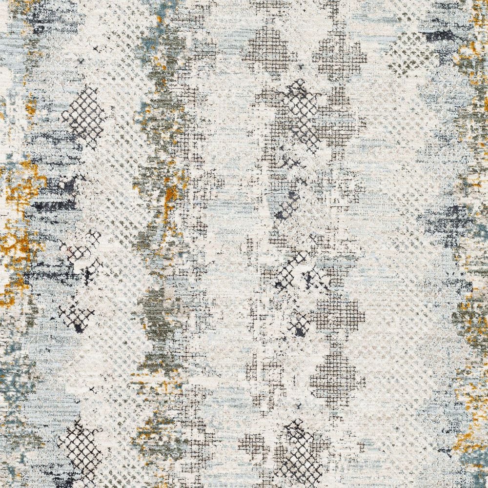 Surya Dresden Off-White, Taupe, Dusty Sage, Ink Blue, Light Gray and Deep Teal 7&#39;10&quot; Round Area Rug, , large