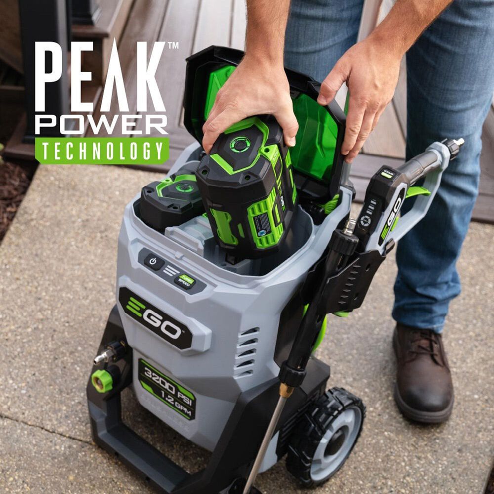 EGO Power+ 3200 PSI Pressure Washer in Gray and Green, , large