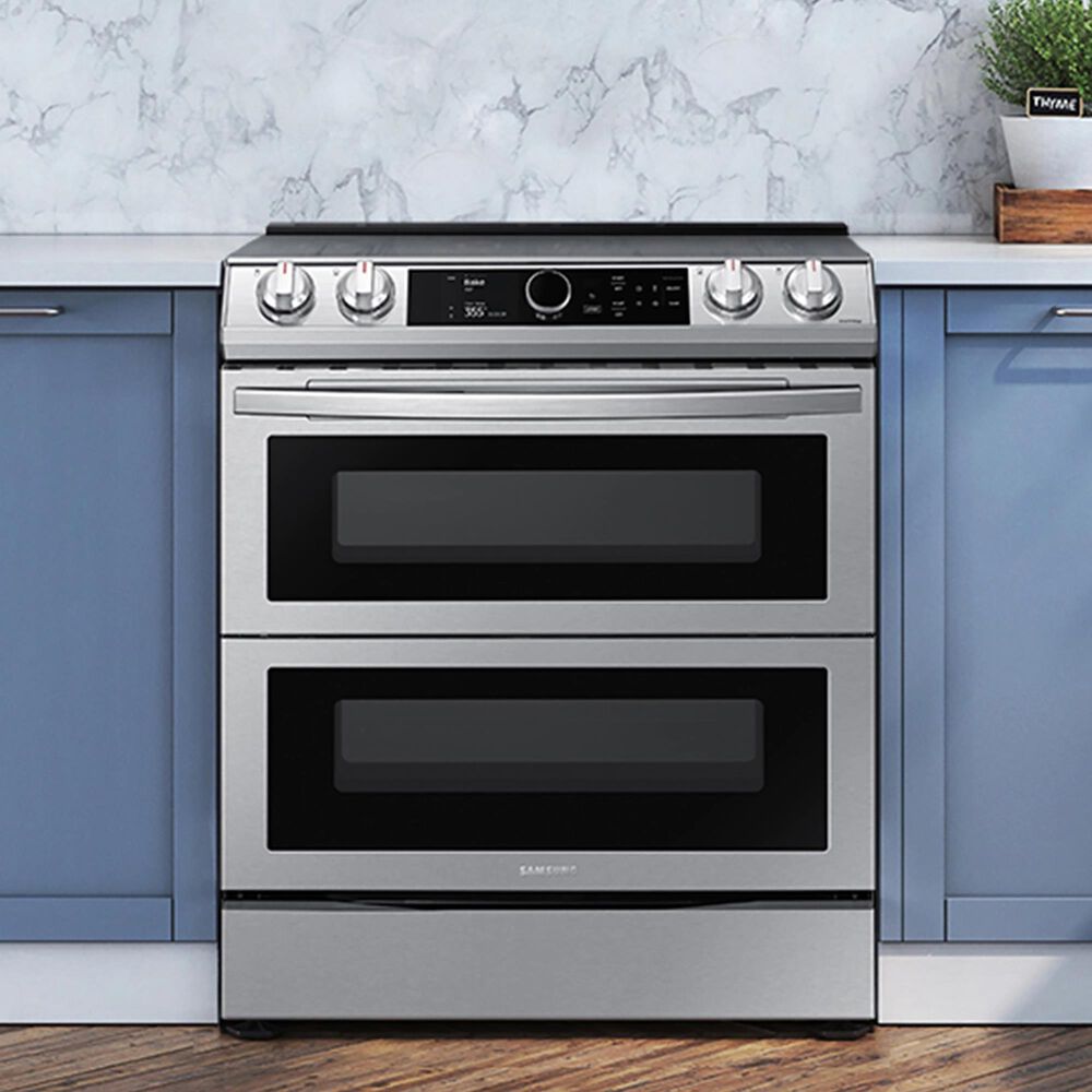 Samsung 6.3 Cu. Ft. Flex Duo Front Control Slidein Electric Range with