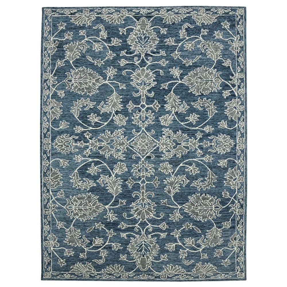 Amer Rugs Romania 8" x 10" Navy Area Rug, , large