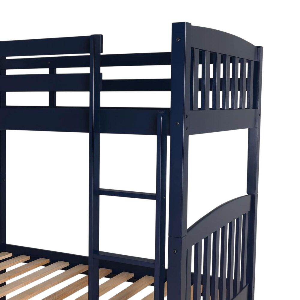 Sable Home Claire Twin over Twin Bunk Bed in Navy, , large