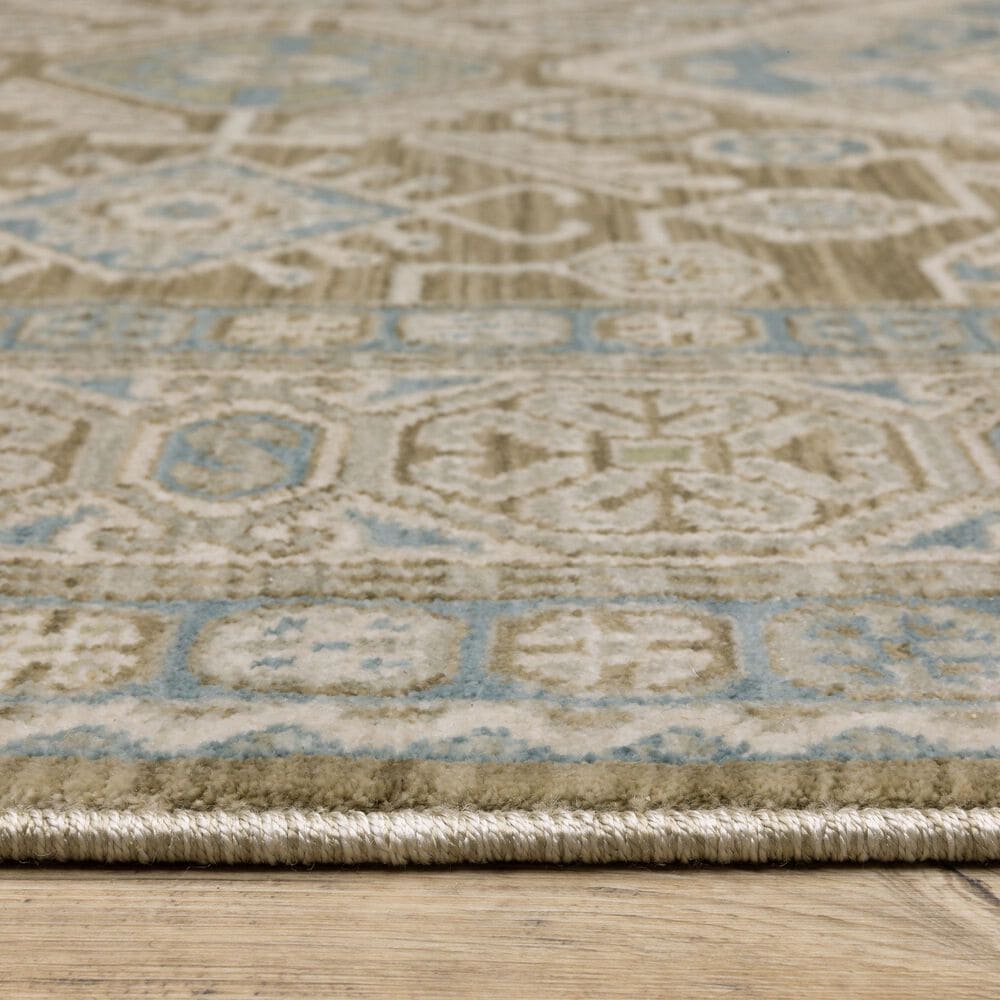 Oriental Weavers Maeve MAE08 Brown and Blue 2'3" x 7'6" Runner, , large