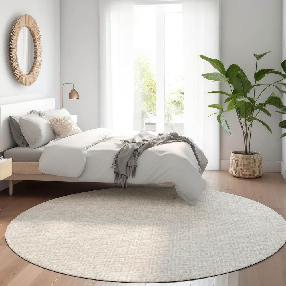 Dalyn Rug Company Marlo 10&#39; Round Linen Indoor/Outdoor Area Rug, , large