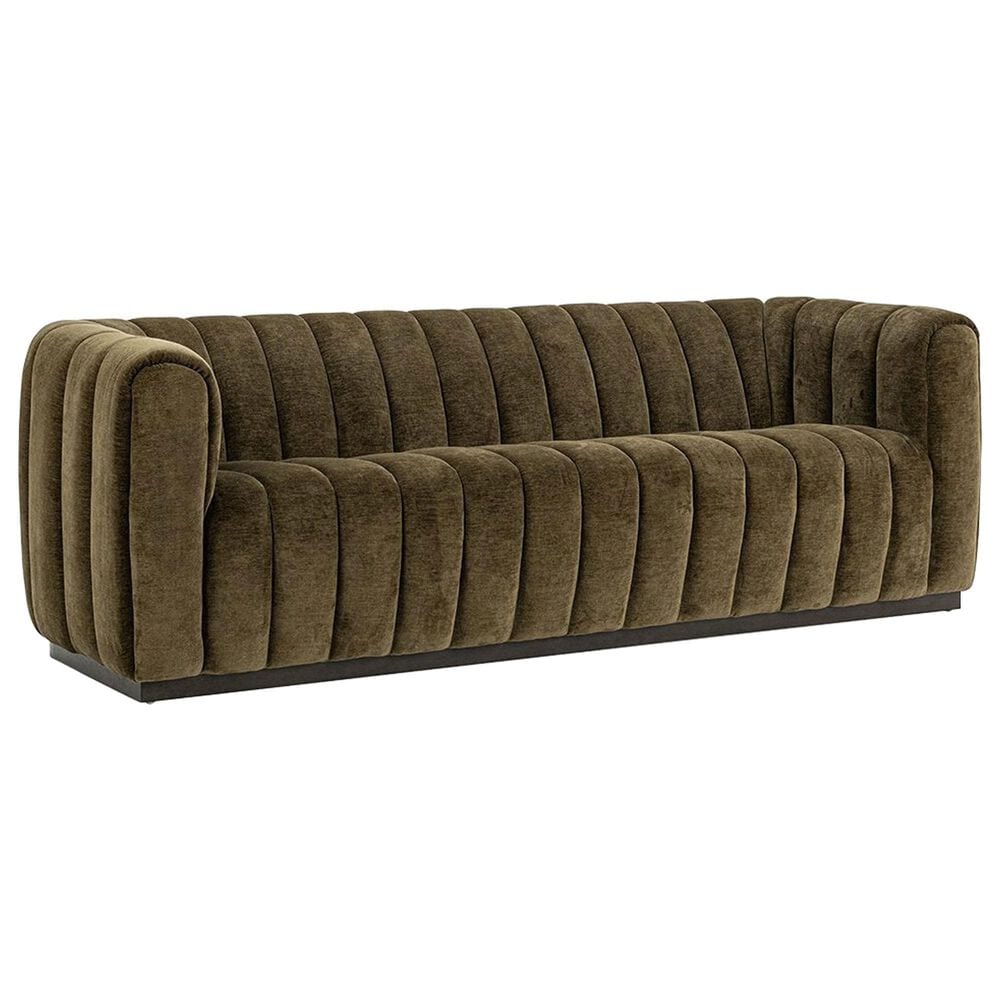 Classic Home Vanty Stationary Sofa in Olive Green, , large