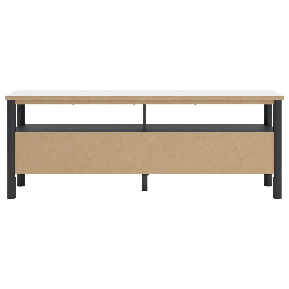 Ashley Cadmori 71" Extra Large TV Stand in Black and White, , large