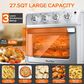 HOMLUX 27.5 Qt Air Fryer Oven in Silver, , large