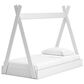 Ashley Hallityn Twin Tent Bed in Matte White, , large