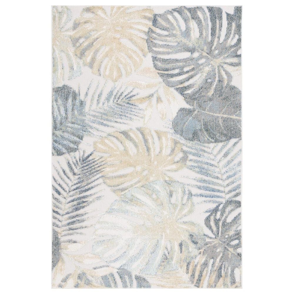 Safavieh Sarasota 5"3" x 7"7" Light Green and Ivory Indoor/Outdoor Area Rug, , large