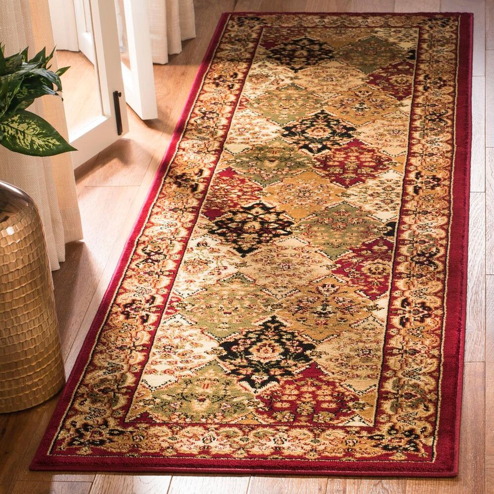 Safavieh Lyndhurst LNH221 2&#39;3&quot; x 20&#39; Multicolor and Red Runner, , large