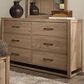 Viceray Collections Lodge and Loft 6-Drawer Dresser in Blond Oak, , large