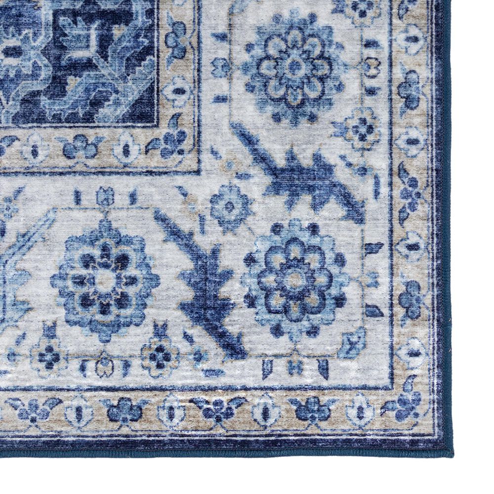 Momeni Karachi KAR-8 5&#39; x 8&#39; Blue Area Rug, , large