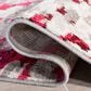 Safavieh Madison MAD425R 6" x 9" Grey and Red Area Rug, , large