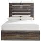 Ashley Drystan Full Panel Bed in Rustic Brown with USB Ports, , large