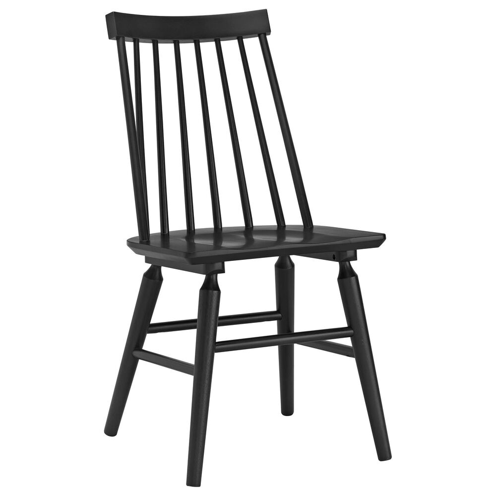 Emerald Home Furnishings Charleston Dining Table and 4 Chairs in Black and Natural, , large