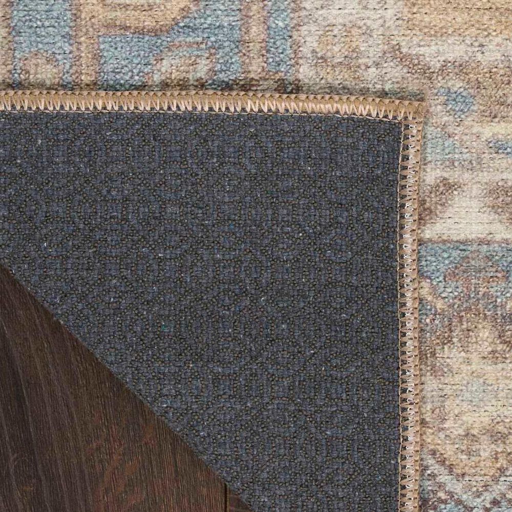 Nourison Vintage Washables Blue and Green 5'3" x 7'3" Area Rug, , large