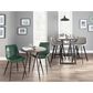 LumiSource Durango Side Chair with Green Upholstered in Black (Set of 2), , large