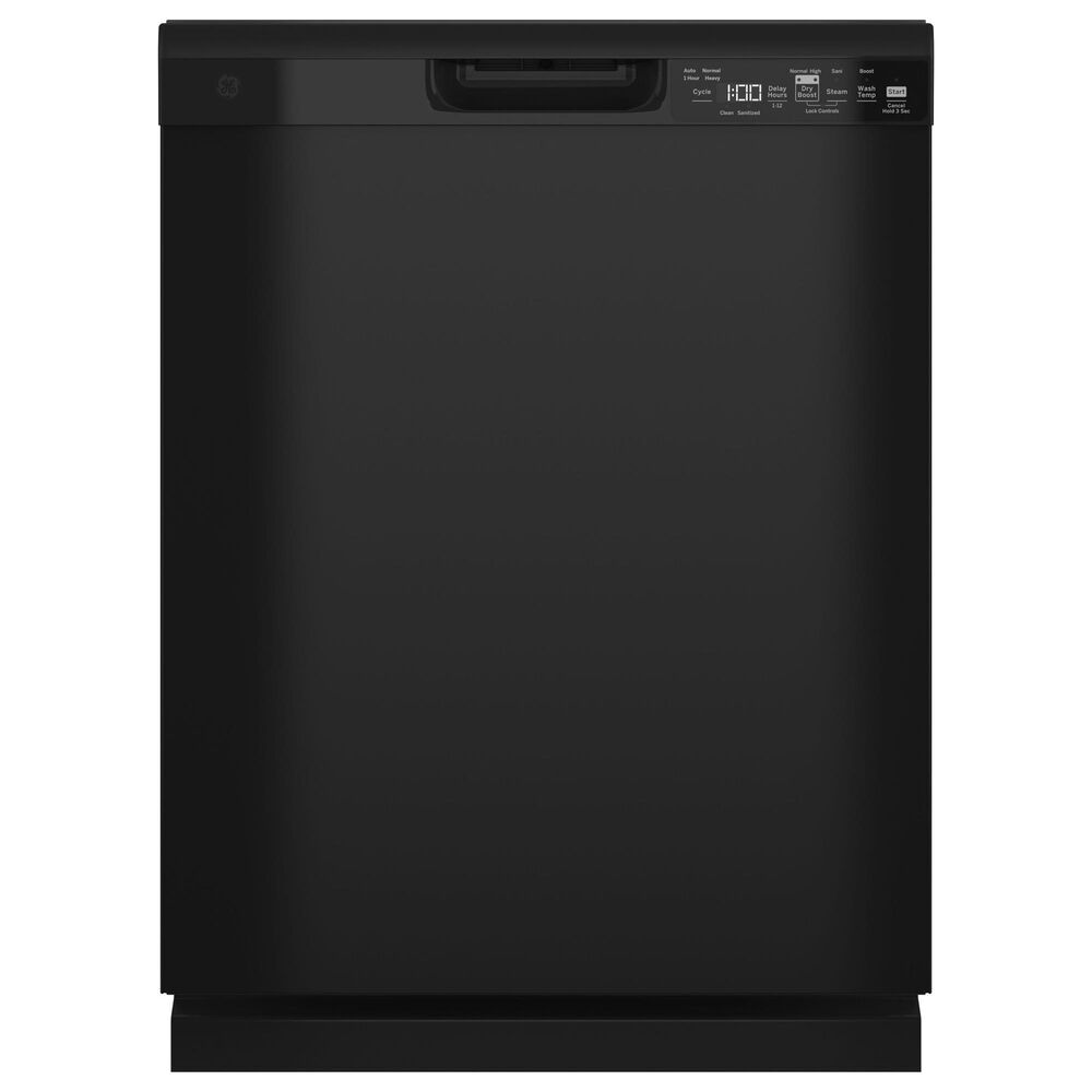 GE Appliances 24" Built-In Integrated Handle Dishwasher with Front Control and 52 dBA in Black, , large