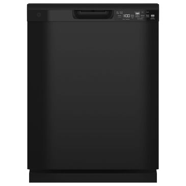 GE Appliances 24" Built-In Integrated Handle Dishwasher with Front Control and 52 dBA in Black, , large