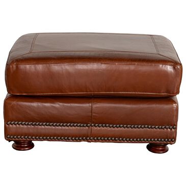 USA Premium Leather Cocktail Ottoman in Brandy, , large