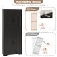 GARVEE 60" Kitchen Pantry Cabinet in Black, , large