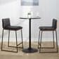 Lumisource Mason Mara Counter Stool with Black Cushion in Black and Walnut (Set of 2), , large