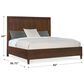 Hooker Furniture Archives King Panel Bed in Walnut, , large
