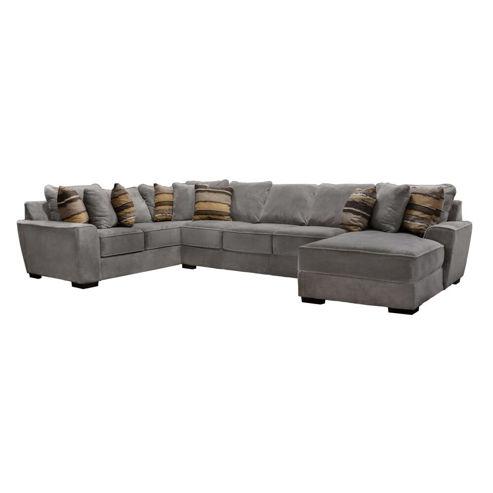 Michael Nicholas Designs Desperado 3-Piece U-Shaped Sectional in Gray, , large