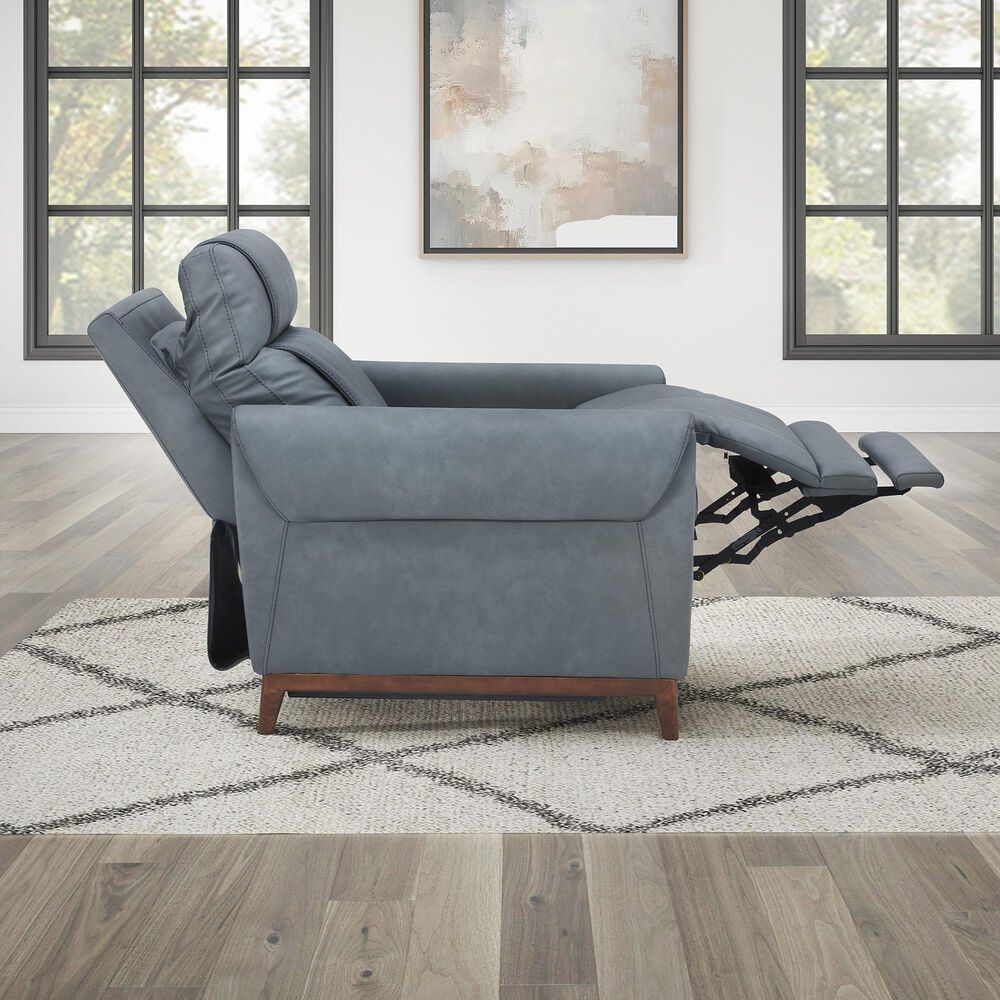 Simeon Collection Power High Leg Recliner in Blue Dusk, , large
