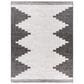 Surya Eagean EAG-2356 Black, Off-White and Charcoal 8"10" x 12" Indoor/Outdoor Area Rug, , large