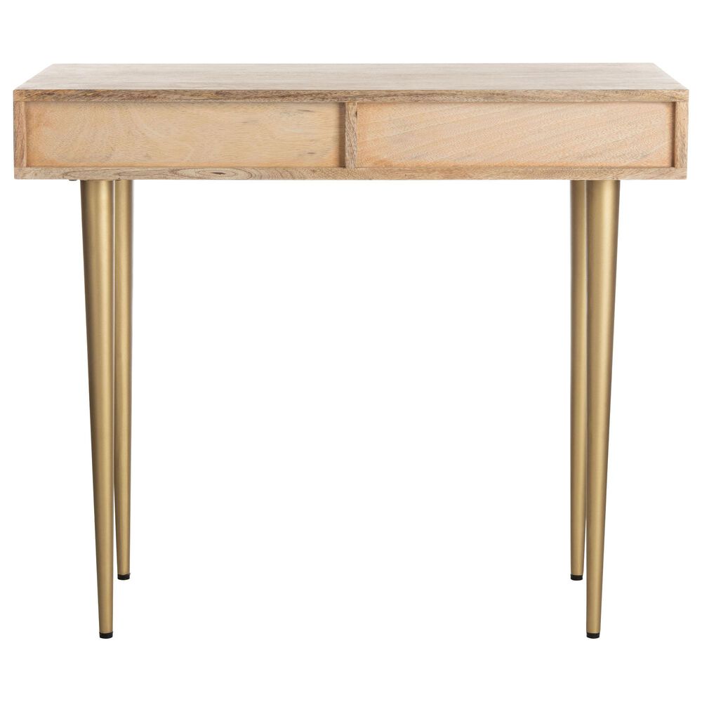 Safavieh Leni Desk in Natural/Brass, , large