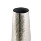 Maple and Jade 25" Tall Hammered Decorative Vase in Polished Silver, , large