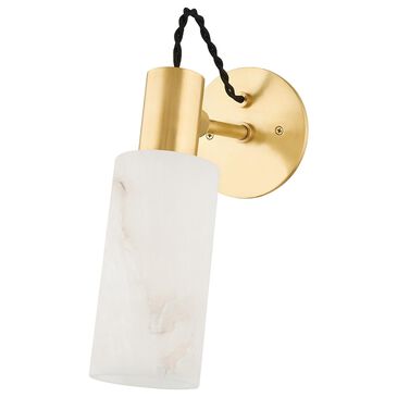 Hudson Valley Lighting Malba 1-Light Wall Sconce in Aged Brass, , large