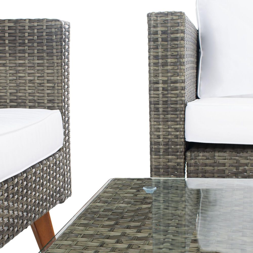 Safavieh Montclair 6-Piece Patio Living Set in Gray Brown, , large