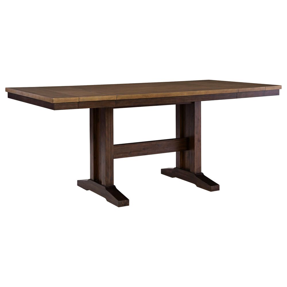 Ashley Rylandeen 62"-86" Dining Table in Light Brown and Dark Brown - Table Only, , large