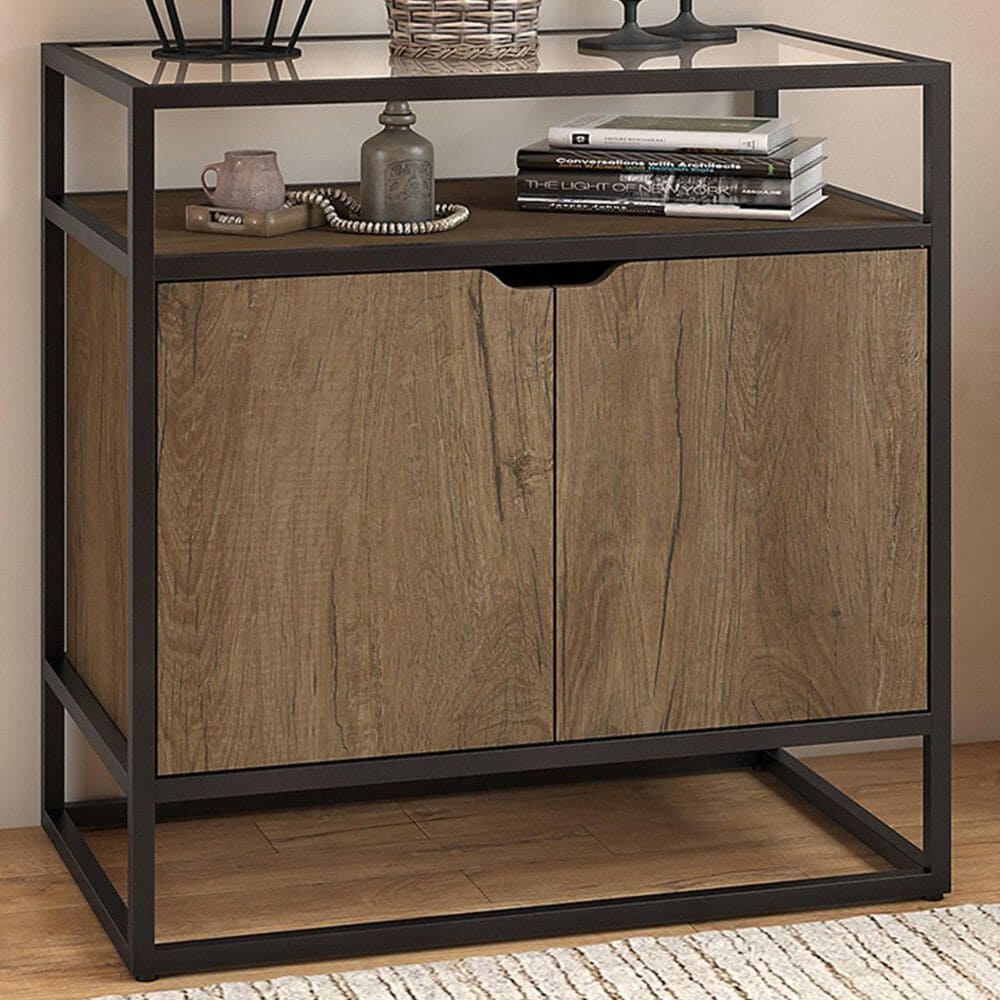 Bush Anthropology Small Storage Cabinet with Doors in Rustic Brown, , large