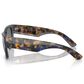 Ray-Ban Mega Wayfarer Sunglass with Blue Lenses in Polished Transparent Dark Blue, , large