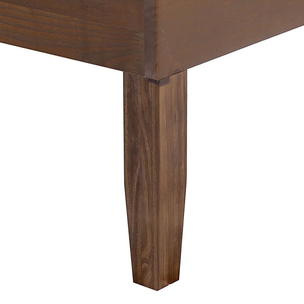 Linon Home Decor Polly Queen Platform Bed in Rich Walnut, , large