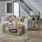 Belle Furnishings Affinity Round End Table in Dusty Taupe and Concrete, , large