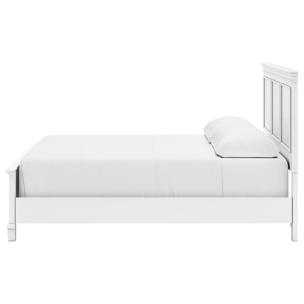 Ashley Fortman California King Panel Bed in White, , large