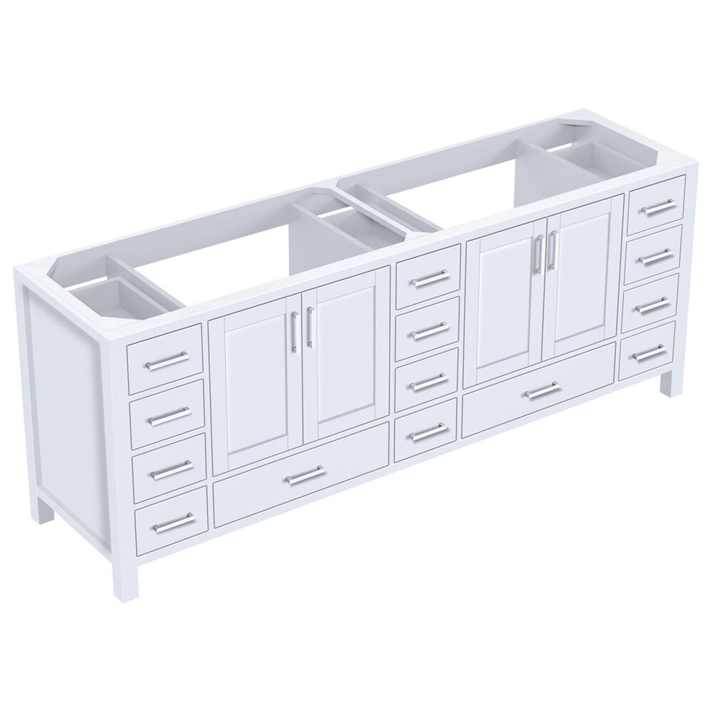 Lexora Home Jacques 84" Double Bathroom Vanity Cabinet Only in White, , large