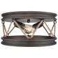 Golden Lighting Chatham Flush Mount in Gunmetal Bronze, , large