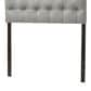 Baxton Studio Morris Twin Upholstered Headboard in Grey, , large