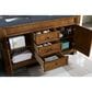 James Martin Vanities Brookfield 60" Double Bathroom Vanity in Country Oak with 3 cm Charcoal Soapstone Quartz Top and Rectangle Sinks, , large
