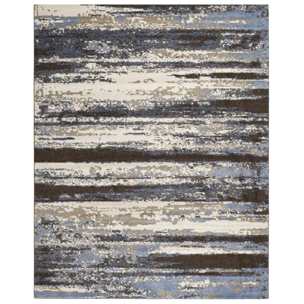 Safavieh Retro RET2138-1165 8"9" x 12" Cream and Blue Area Rug, , large