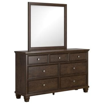 Ashley Danabrin 7-Drawer Dresser and Mirror in Brown, , large