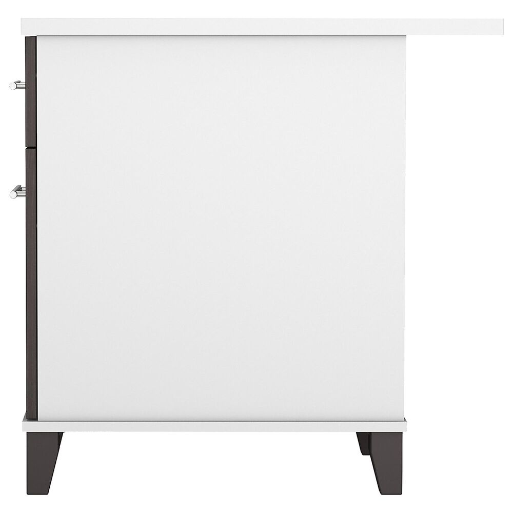 Bush Somerset 3 Piece Office Desk Set in Storm Gray/White, , large