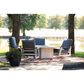 Telescope Casual Furniture St. Catherines 5-Piece Firepit Chat Set in Warm Grey and Restore Indigo, , large