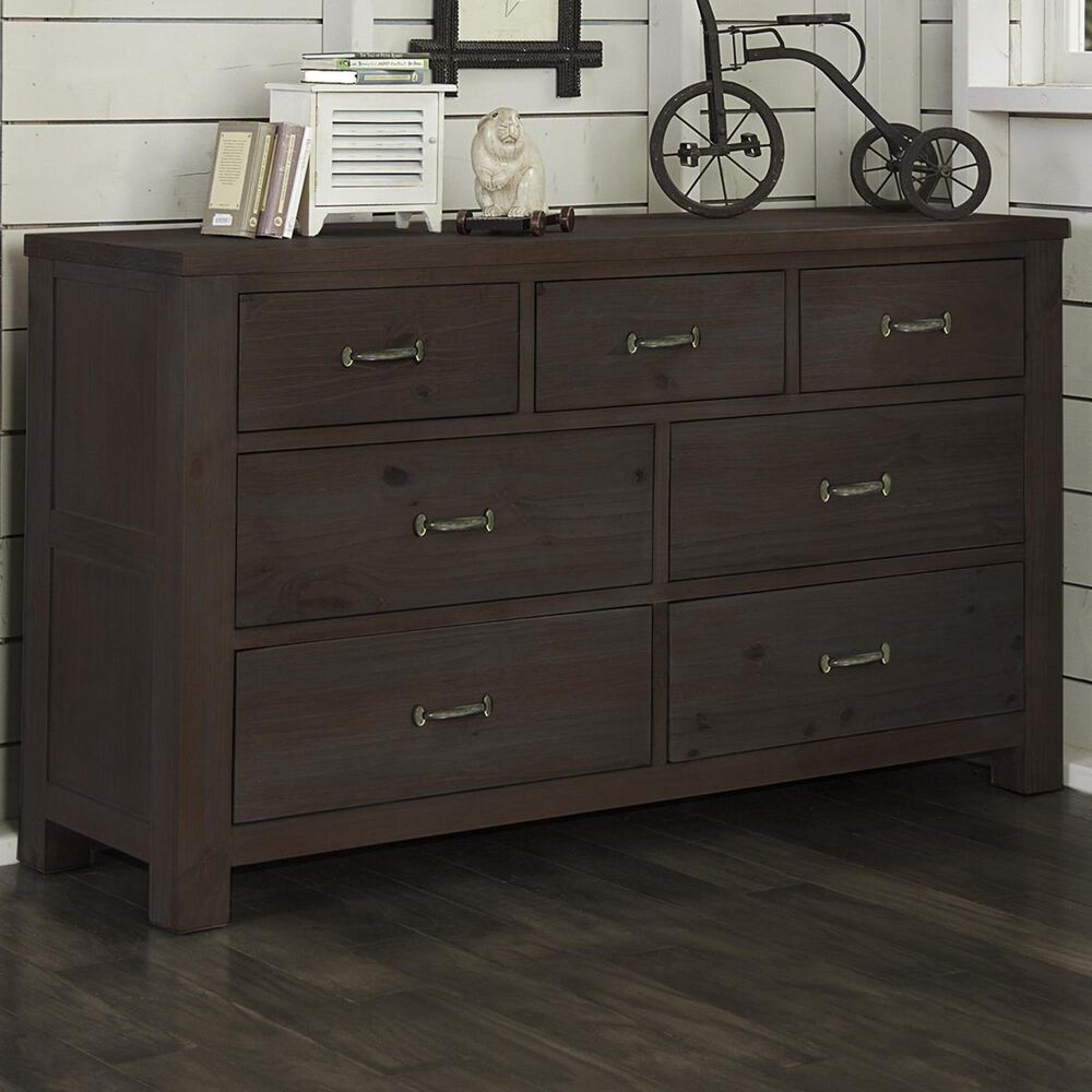 Richlands Furniture Highlands 7 Drawer Dresser in Espresso, , large