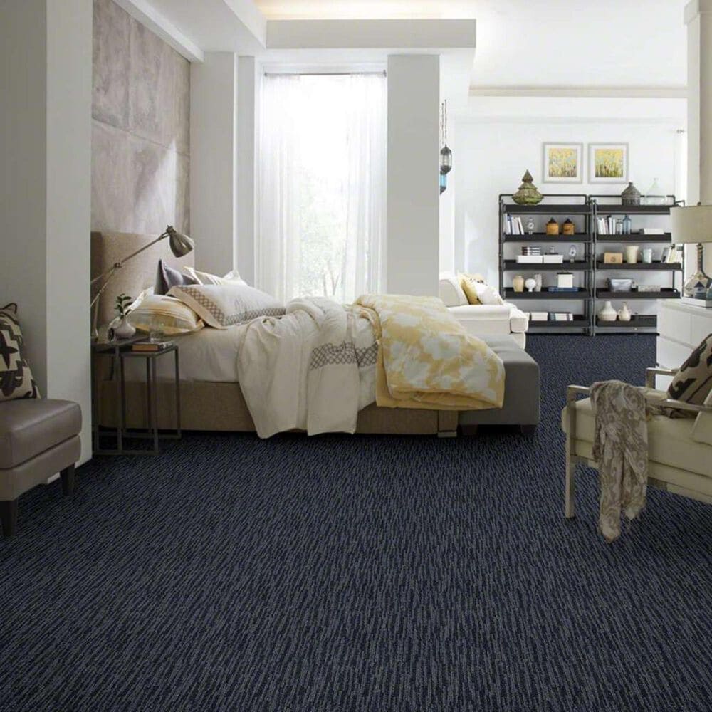 Shaw Highlighter Carpet in Blue Crab, , large