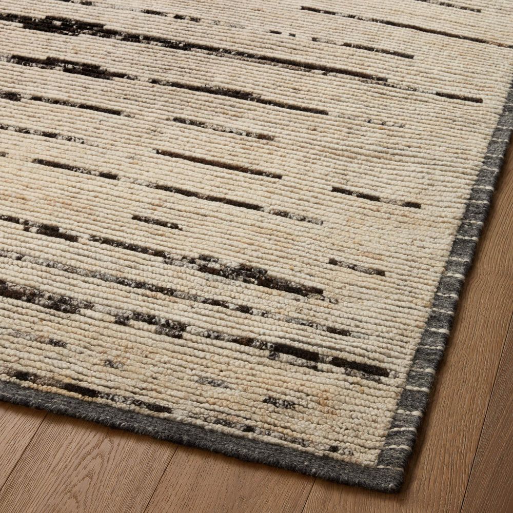 Amber Lewis x Loloi Briyana 2&#39; x 3&#39; Natural and Black Area Rug, , large